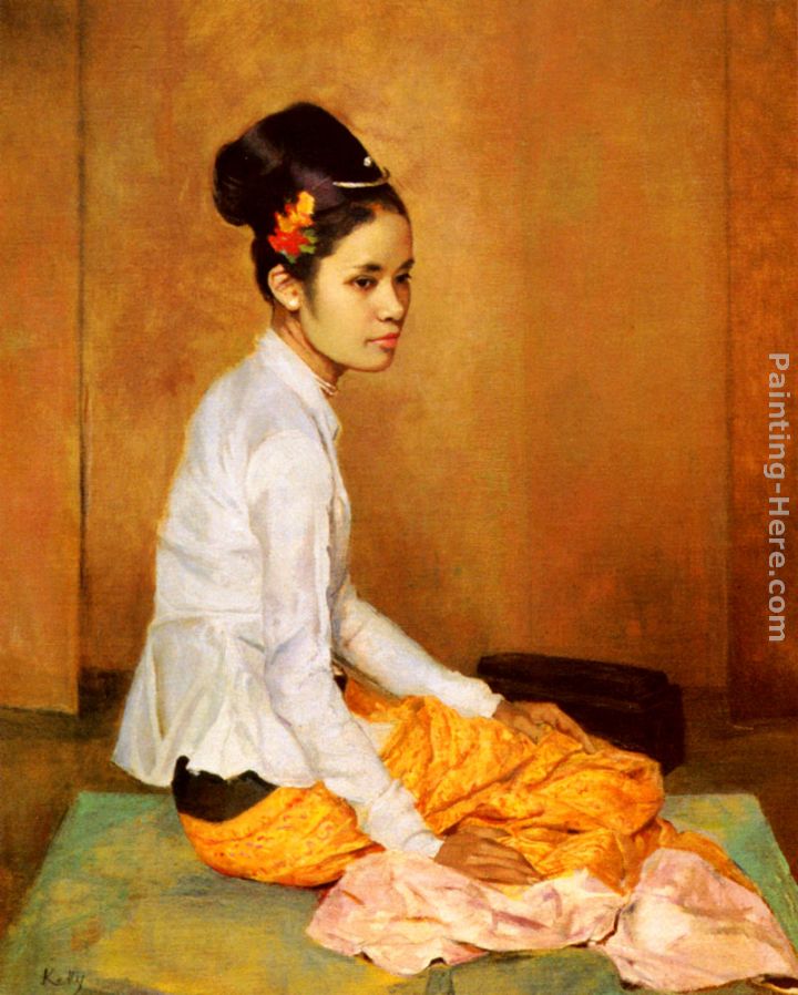 Burmese Pearl painting - Sir Gerald Kelly Burmese Pearl art painting
